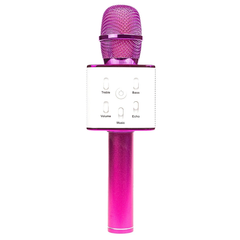 Портативный беспроводной микрофон караоке Q7 без чехла фиолетовый