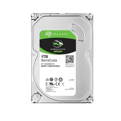 Жёсткий диск внутренний 1TB SEAGATE HDD 3.5" SATA 3.0 7200RPM BarraCuda (ST1000DM010)