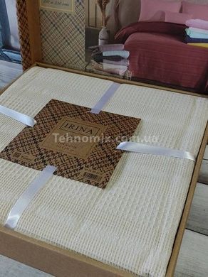 Літнє покривало-піке Irina home A.bej 210х230см Вафельне