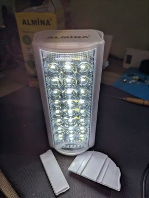 УЦЕНКА! Фонарь переносной 24LED Power bank 3 режима Almina 2606L Белый