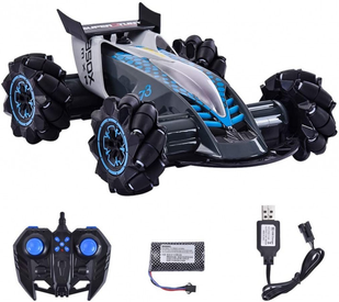 Трюкова машинка Drifter Turbo Air RC 360⁰ з пультом управління і ефектом диму Gray