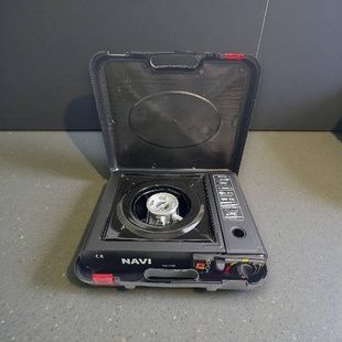 Горелка-плитка газовая туристическая в чемоданчике Portable Gas Stove NAVI Черная
