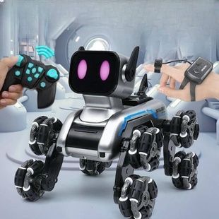Робот-собака з музикою, дистанційним керуванням та 8 коліщатками Stunt Robot Dog