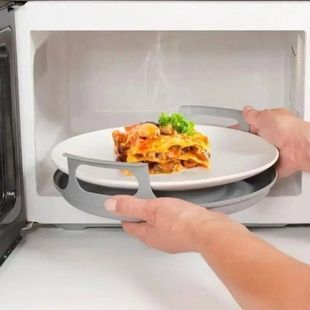Підставка під тарілку для мікрохвильової печі 30*8,25см Microwave Oven Tray Rack MA676 Сірий