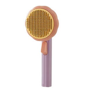 Щітка для вичісування вовни для тварин Pet Brush pumpkin Рожевий