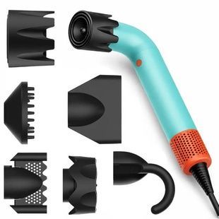 Фен-стайлер для укладки волос с 6 насадками Beheart Hair Dryer X11PRO Голубой