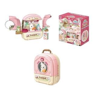 Набор игровой Рюкзак домик кролика 008-999-1 Розовый