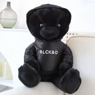 Іграшка м'яка Ведмедик 55см Teddy BlackWhite EL-2117-76 Чорний