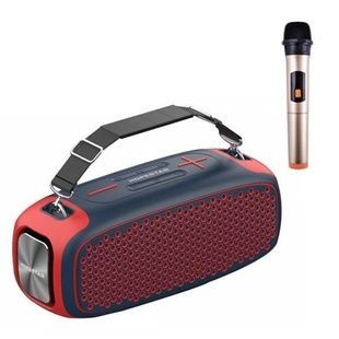Колонка бездротова Bluetooth HOPESTAR A30 PRO 55W + мікрофон Синьо-червона