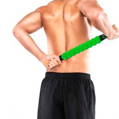Роликовий масажер для м'язів всього тіла Muscle stick Зелений