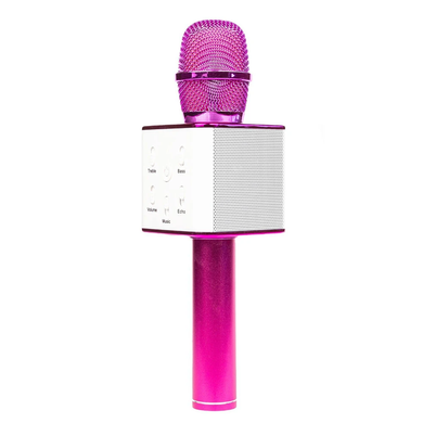 Портативный беспроводной микрофон караоке Q7 без чехла фиолетовый