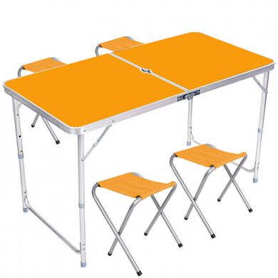 Стіл і стільці для пікніка Folding Table Помаранчевий