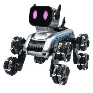 Робот-собака с музыкой, дистанционным управлением и 8 колесиками Stunt Robot Dog