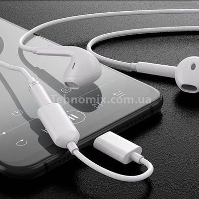 Переходник для наушников с 3,5USB-C на 3,5мм AUX Jack J-002 Белый
