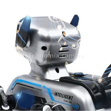 Робот-собака с музыкой, дистанционным управлением и 8 колесиками Stunt Robot Dog