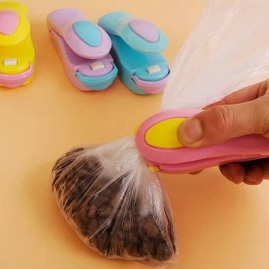 Зварювач пакетів ручний Mini Vacuum Sealer Рожевий