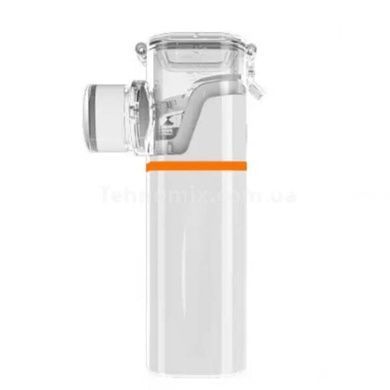 Ингалятор портативный небулайзер для взрослых и детей Mesh Nebulizer Белый с оранжевым