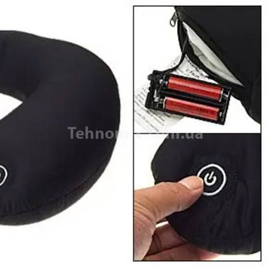 Подушка підголовник масажна Neck Massage Cushion Чорна