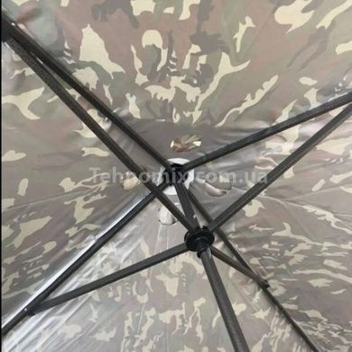 Зонт квадратный 3*3м с клапаном и металлическим каркасом черного цвета Камуфляжный