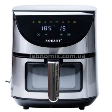 Аэрофритюрница 7л 1700Вт Sokany SK-10031 Черный с серым