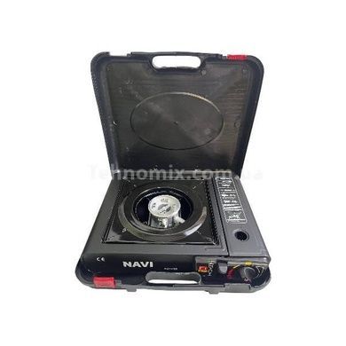 Пальник-плитка газова туристична у валізці Portable Gas Stove NAVI Чорна