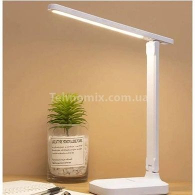 Настільна лампа акумуляторна LED Rechargeable Rotary Table Lamp Біла