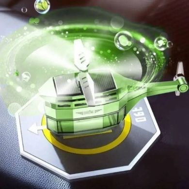 Автомобільний ароматизатор Вертоліт Vert-02 на сонячній батареї Зелений