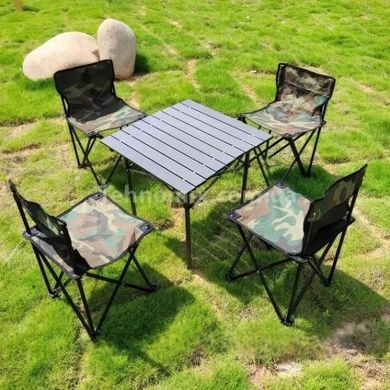 Стол +4 стула раскладные туристические Folding table and chair