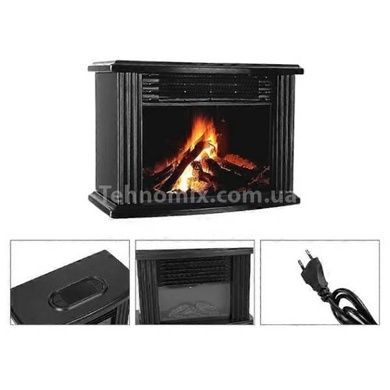 Настільний обігрівач Камін з ефектом полум'я heater AND 273 Чорний