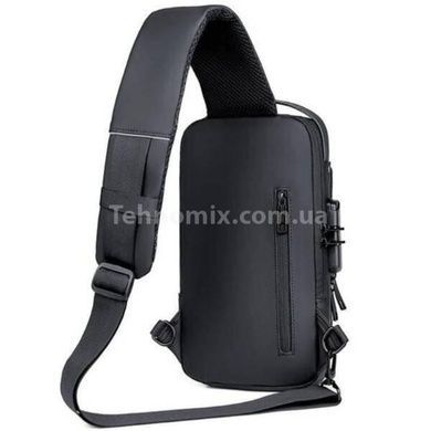 Сумка нагрудна з протиугінним замком з паролем Backpack AND XL1228 Чорна