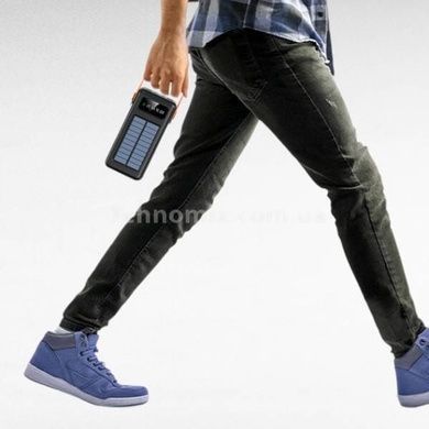 Power Bank с солнечной панелью и проводами 180000 YM-641 CX Черный