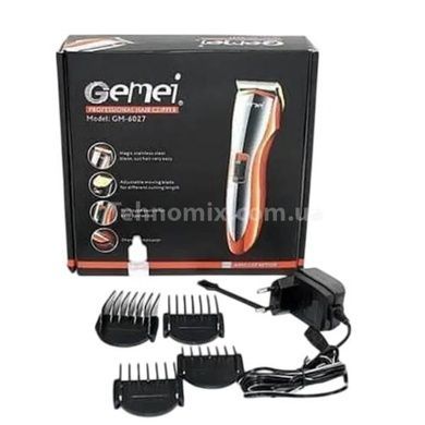 Машинка для стрижки Gemei GM-6027 Сіра