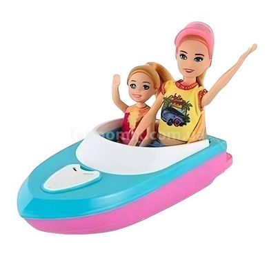 Игровой набор Куклы на водной прогулке ST 5612-8 Голубой с розовым