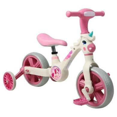 Велосипед детский со страховочными съемными колесами Best Trike JM-1071-9 Светло-розовый