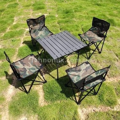 Стол +4 стула раскладные туристические Folding table and chair