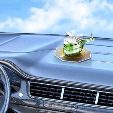 Автомобільний ароматизатор Вертоліт Vert-02 на сонячній батареї Зелений