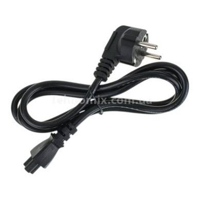 Кабель питания 3pin клеверный с угловой вилкой Черный