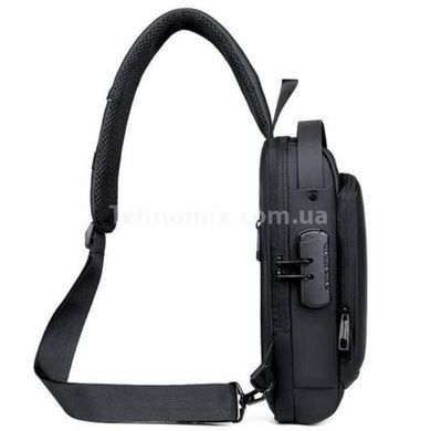 Сумка нагрудна з протиугінним замком з паролем Backpack AND XL1228 Чорна