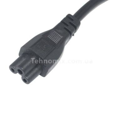 Кабель питания 3pin клеверный с угловой вилкой Черный