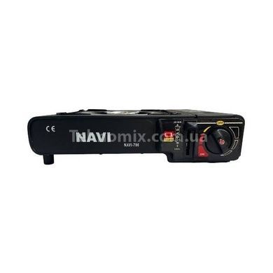 Пальник-плитка газова туристична у валізці Portable Gas Stove NAVI Чорна