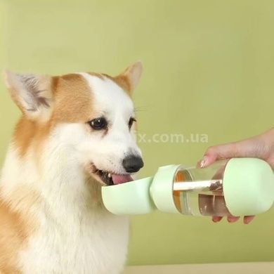 Поїлка-годівниця 2в1 дорожня для тварин AND 123
