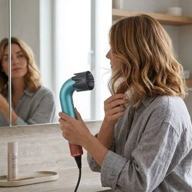 Фен-стайлер для укладання волосся з 6 насадками Beheart Hair Dryer X11PRO Блакитний