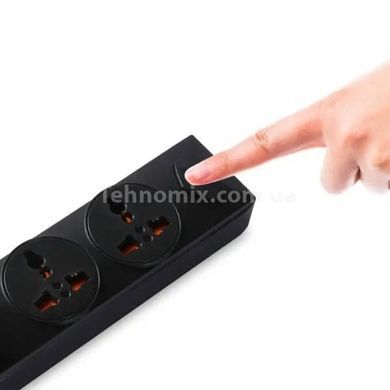 Сетевой удлинитель 2 разъема / 4-USB / 3.4A Anti-Static BKL-01 Power Socket Черный