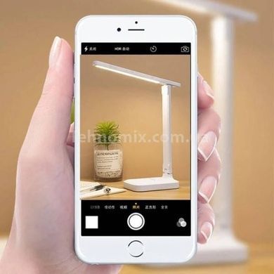 Настільна лампа акумуляторна LED Rechargeable Rotary Table Lamp Біла