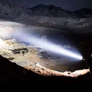 Ручний світлодіодний туристичний LED ліхтар із бічним світлом Charging Flashligh Камуфляж