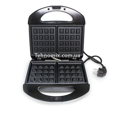 Вафельниця електрична для бельгійських вафель Domotec MS-7705 750 Вт
