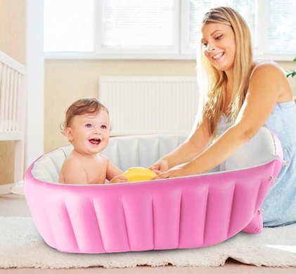 Надувна ванночка Intime Baby Bath Tub рожева
