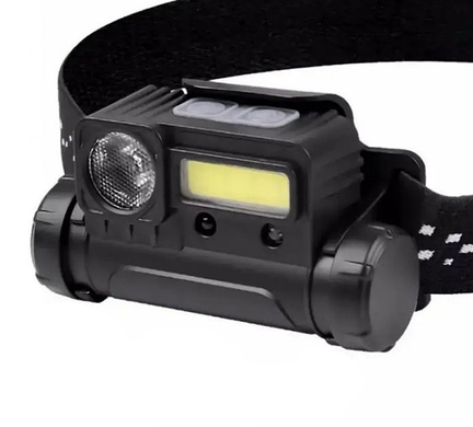 Налобний ліхтар BL 123 COB + USB CHARGE