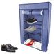 Складной тканевый шкаф для обуви FH-5556 Синий