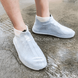 Силіконові водонепроникні чохли-бахили для взуття від дощу та бруду, розмір M Білі